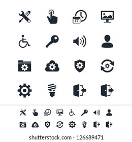 Setting icons