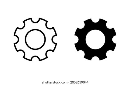 Setting Icons set. Cog Settings sign and symbol. Gear Sign