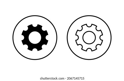 Setting Icons set. Cog Settings sign and symbol. Gear Sign
