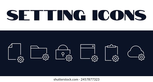 Einstellen von Symbolen Vektorgrafik festlegen. Festlegen von Liniensymbolen Symbol "Zahnräder einstellen".