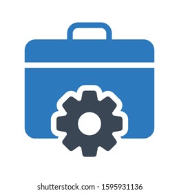 setting kit vector glyph color icon 