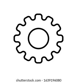 setting line art vector icon - ui icon vector