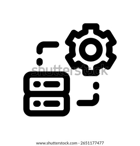 setting line icon. Clean and minimalist vector icon for websites, mobile apps, presentations, and logos. Fully scalable and customizable for any project.