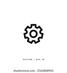 Setting Line Icon. Editable Stroke