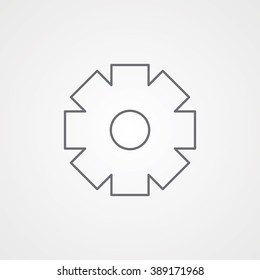 Setting Line Icon. Eps-10.