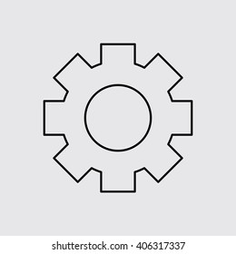 Setting line icon. Eps-10.