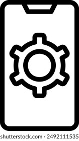 Vector de ilustración de icono de línea de ajuste