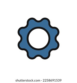 Markierungssymbol einzeln auf weißem Hintergrund. Schwarze flache Ikone im modernen Umriss-Stil. Lineares Symbol und bearbeitbarer Strich. Einfache und Pixel perfekte Strich-Vektorgrafik.