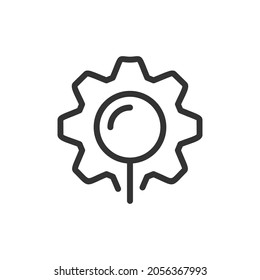 Setting line icon in trendy style. Stroke vector pictogram isolated on a white background. Setting premium outline icons.