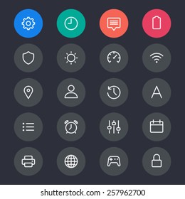 Setting line icons