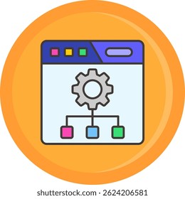 Setting Line vector Icon Design