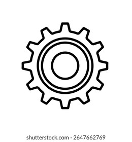 Setting Line Vector Icon,  mechanic-gear, wheel, service