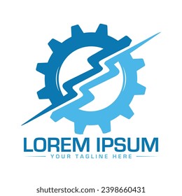Setting Logo Design Power Logo Design Construction Logo Design