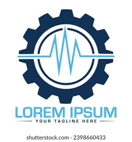 Setting Logo Design Power Logo Design Construction Logo Design