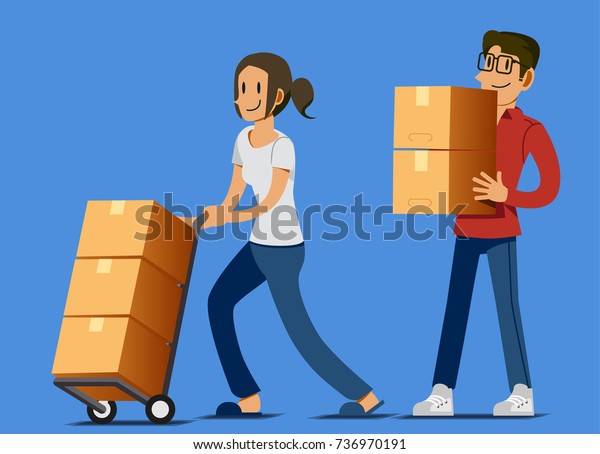 Setting New Store Their Own Small Stock Vector (Royalty Free) 736970191 ...