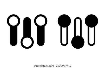 Setting optimization icon set. Vector illustration.