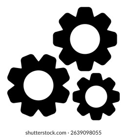 Setting optimization icon. Vector illustration.