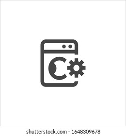 Configuración de la opción Icono lavadora vectorial