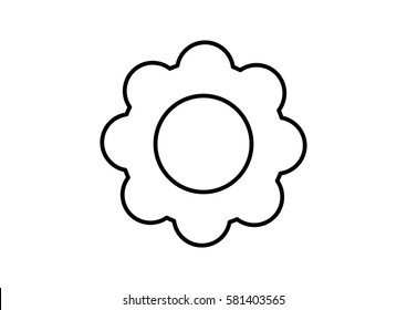 Setting Outline Icon Menu
