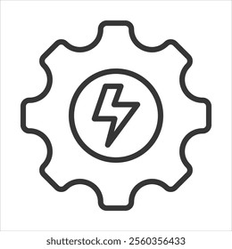 Setting Outline Icon Vector Illustration
