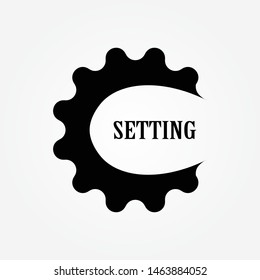 setting outline single icon design vector illustration