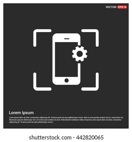 setting parameters, mobile smartphone icon