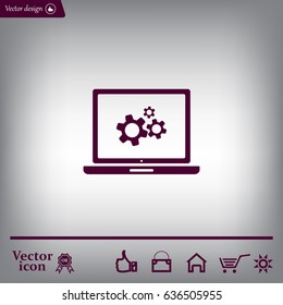 setting parameters, mobile smartphone icon, vector illustration. Flat design style