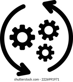 Setting Process vector icon. Can be used for printing, mobile and web applications.