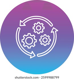 Setting Process vector icon. Can be used for printing, mobile and web applications.