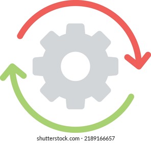 setting reload Vector illustration on a transparent background.Premium quality symbols.Stroke vector icon for concept and graphic design.