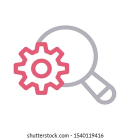 setting search vector color line icon
