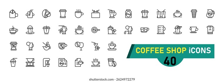 Setting and setup icon collection, with editable stroke. Setting and setup thin line icon set. Vector illustration.