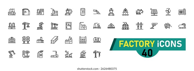 Setting and setup icon collection, with editable stroke. Setting and setup thin line icon set. Vector illustration.