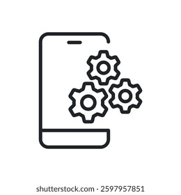 Setting and setup thin line icons. Perfect pixel on transparent background