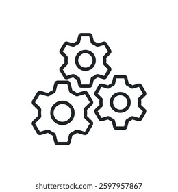 Setting and setup thin line icons. Perfect pixel on transparent background
