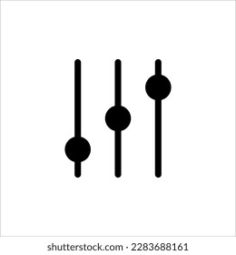 setting sign to control the phone and computer on white background