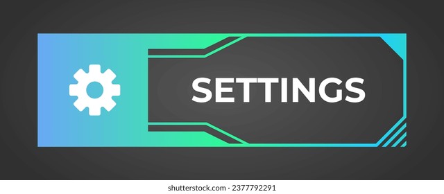 Setting stream button. Setting gear UI elements kit. Vector illustration