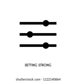 Setting strong vector icon