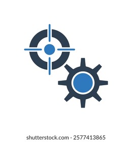Setting Target Icon Sign Symbol