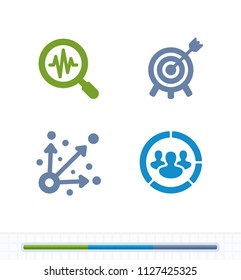 Setting Targets - Contrast Stencyl Icons. A set of 4 professional, pixel-aligned icons.