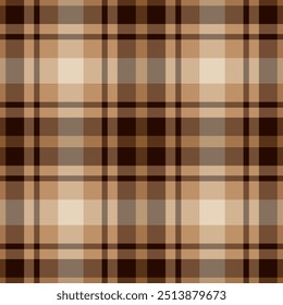 Setting tartan pattern vector, flannel texture fabric background. Jpg seamless plaid check textile in orange and black colors palette.