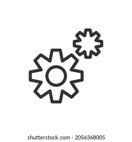 Setting thin line icon. Symbol in trendy outline style. Premium design for web and apps. Perfect for UI.