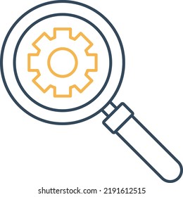 Setting Tool Search Vector icon which is suitable for commercial work

