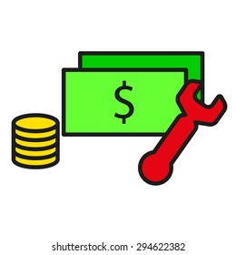 setting value, a color icon