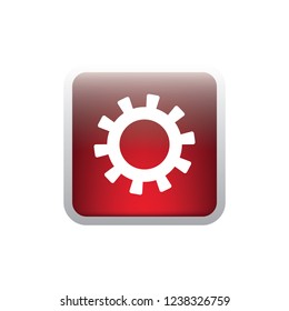 Setting vector button, web design element