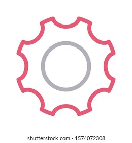 setting vector color line icon 