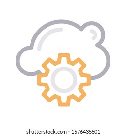 setting vector color line  icon 