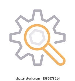 setting vector color line icon 