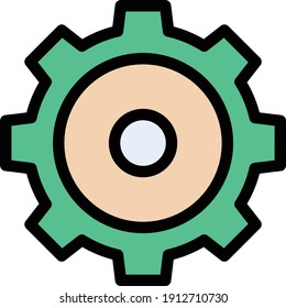 setting vector color line icon