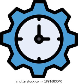 setting vector color line icon